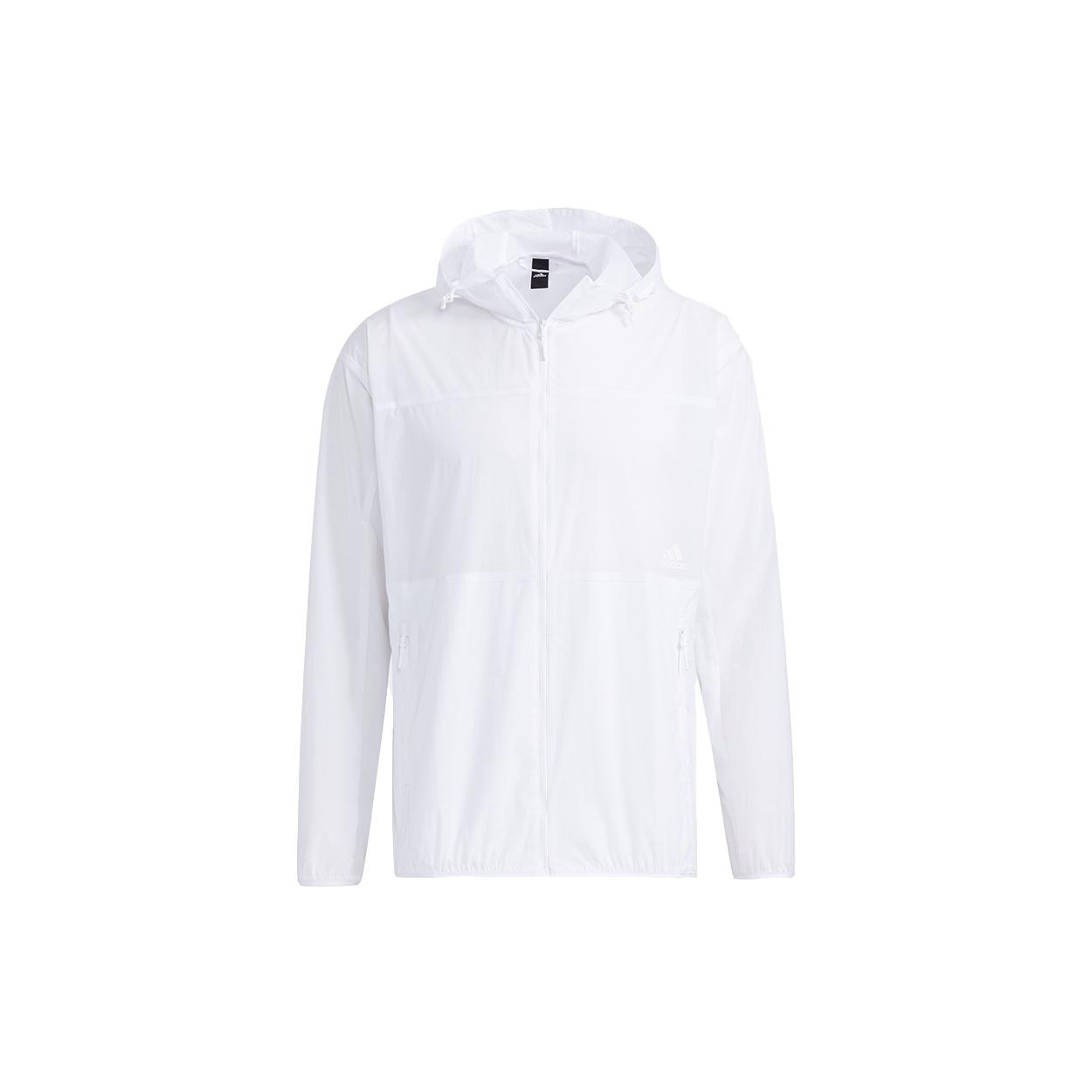 adidas Sports Windproof Woven Hooded Jacket White Men s GP0980 XXL