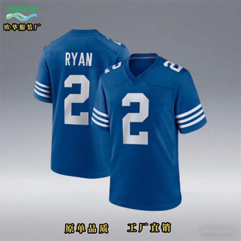 Indianapolis Colts NFL Football Jersey Custom Embroidered Number 2 5 28 Men Women Sportswear Winter