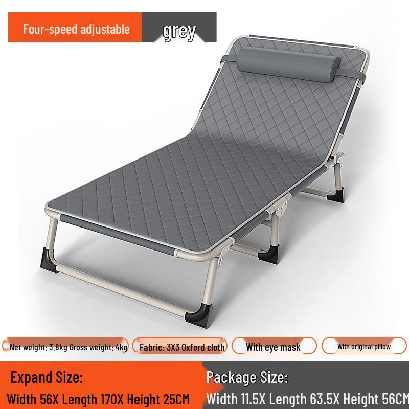 Multipurpose Folding Recliner: Single Bed for Home, Office or Camping