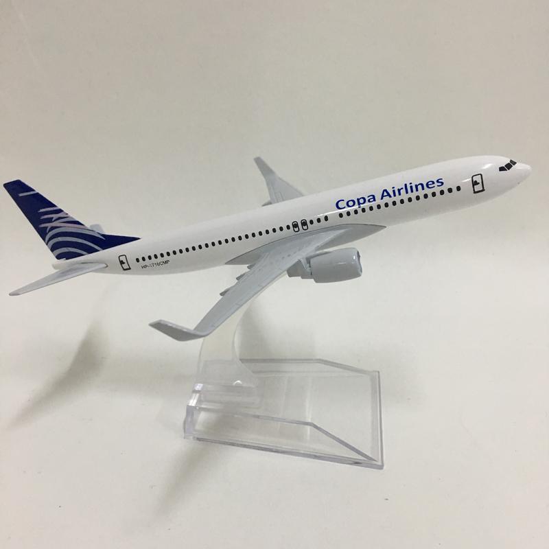 Jason Tutu 16cm Copa Airlines Boeing B737-800 Modellflugzeug Diecast Metall 1/400 Maßstab Flugzeug