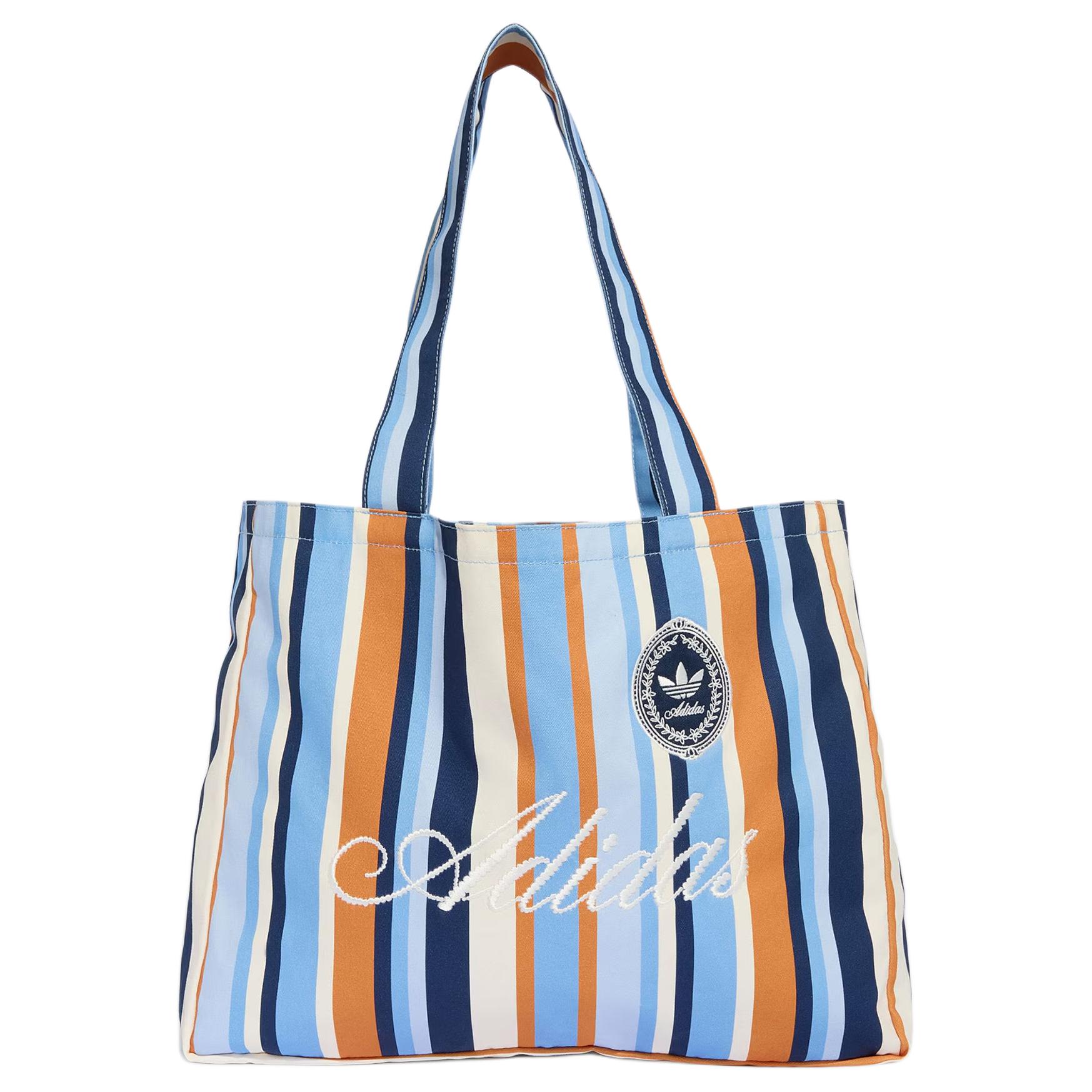 Adidas Originals Versatile And Practical Tote Handbag Unisex Blue KX5259