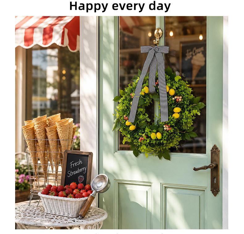 Christmas-Spring-Summer Lemon Fruit Door Hanger Decoration
