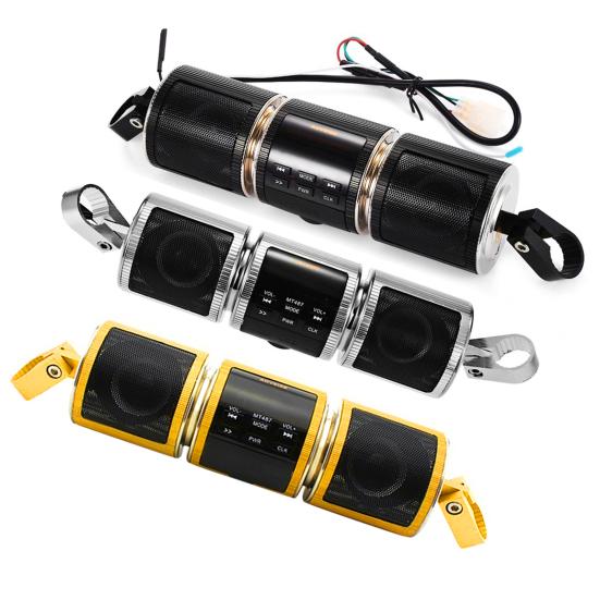 Motorcycle Bluetooth-compatible MP3 Music Player Handlebar Audio Amplifier Stereo Speaker