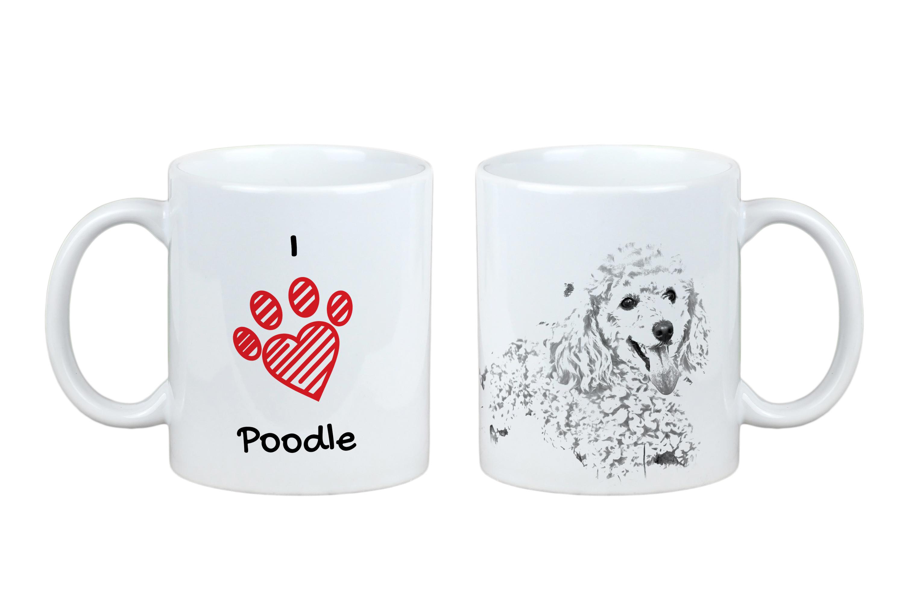 

Poodle - cup with a dog, cute cup with graphics, a gift with your photo from the Art-Dog brand