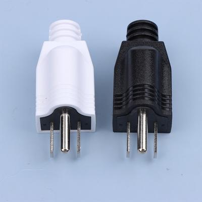 US Americká 3kolíková 5-15P AC Elektrická Zástrčka Samec Adaptér Přepojitelný Konektor Prodlužovacího Kabelu Adaptér Elektrického Napájecího Kabelu