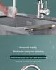 304 Stainless Steel Rotatable Anti-Splash Kitchen Faucet with Hot/Cold Mixing for Vegetable Sink