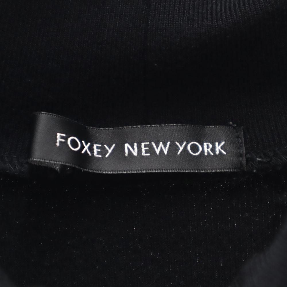 FOXEY NEW YORK Made In Japan Rayon Blend Long Sleeve Turtleneck Sweater Women Used