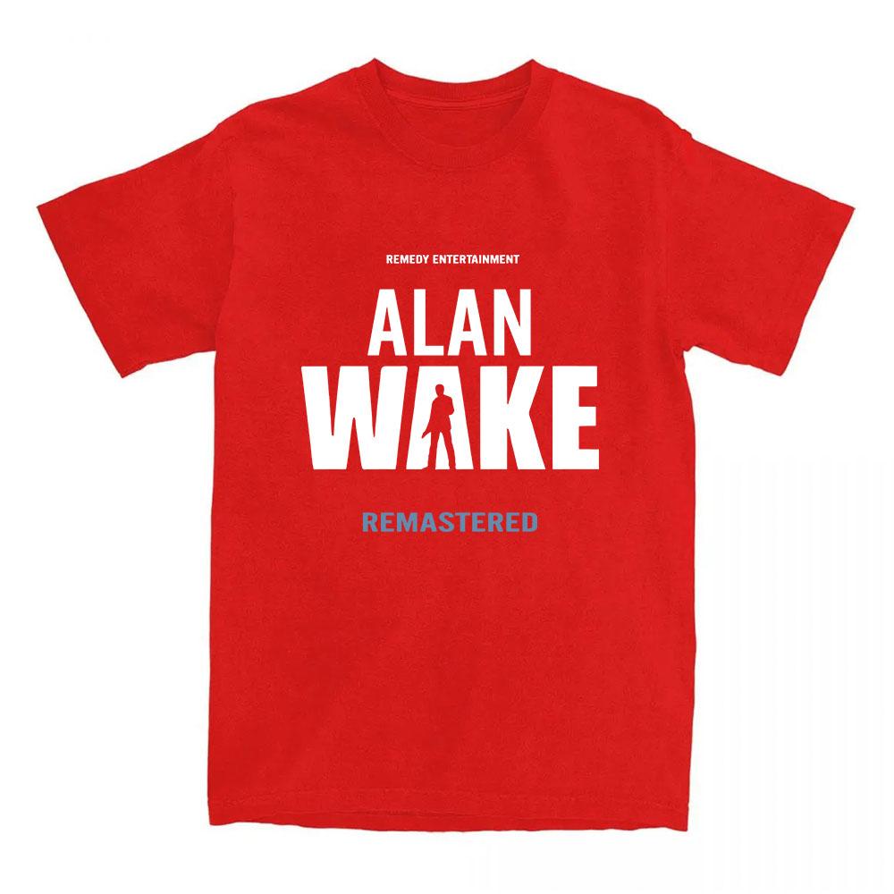 Alan Wake 2 Koszulka z nadrukiem Koszulki bawełniane z krótkim rękawem Streetwear Unisex Luźny codzienny T-shirt z okrągłym dekoltem Góra