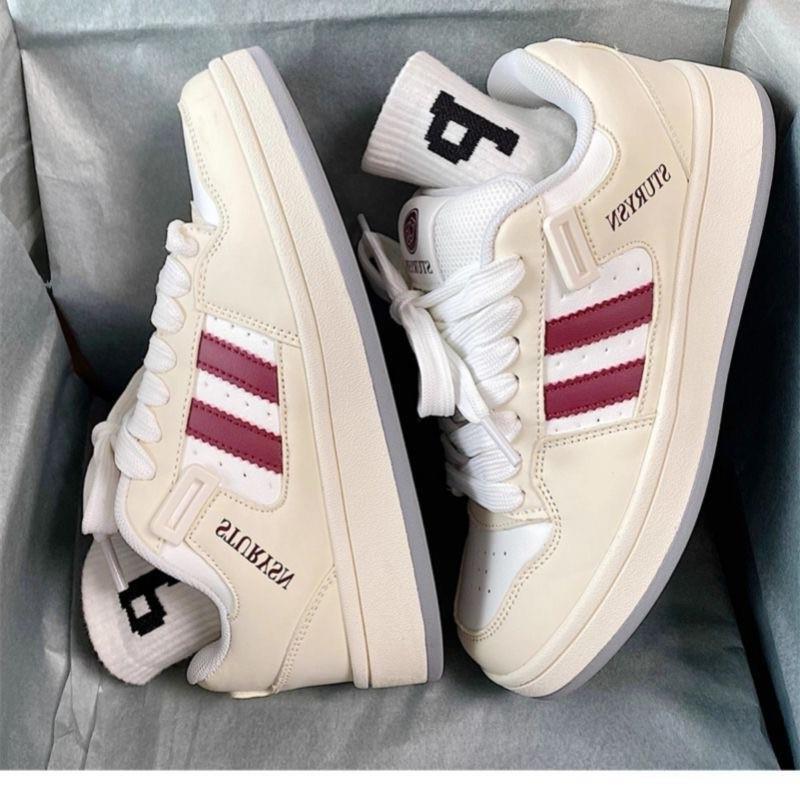 22 autumn new thick-soled super soft leather super fire student low-top sports and leisure shoes 35 жёлтый