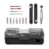 Bike Repair Tool Kit Portable Ratchet Wrench with Tire Levers CO2 Inflator Nozzle for Outdoor Cycling Emergency Style 1