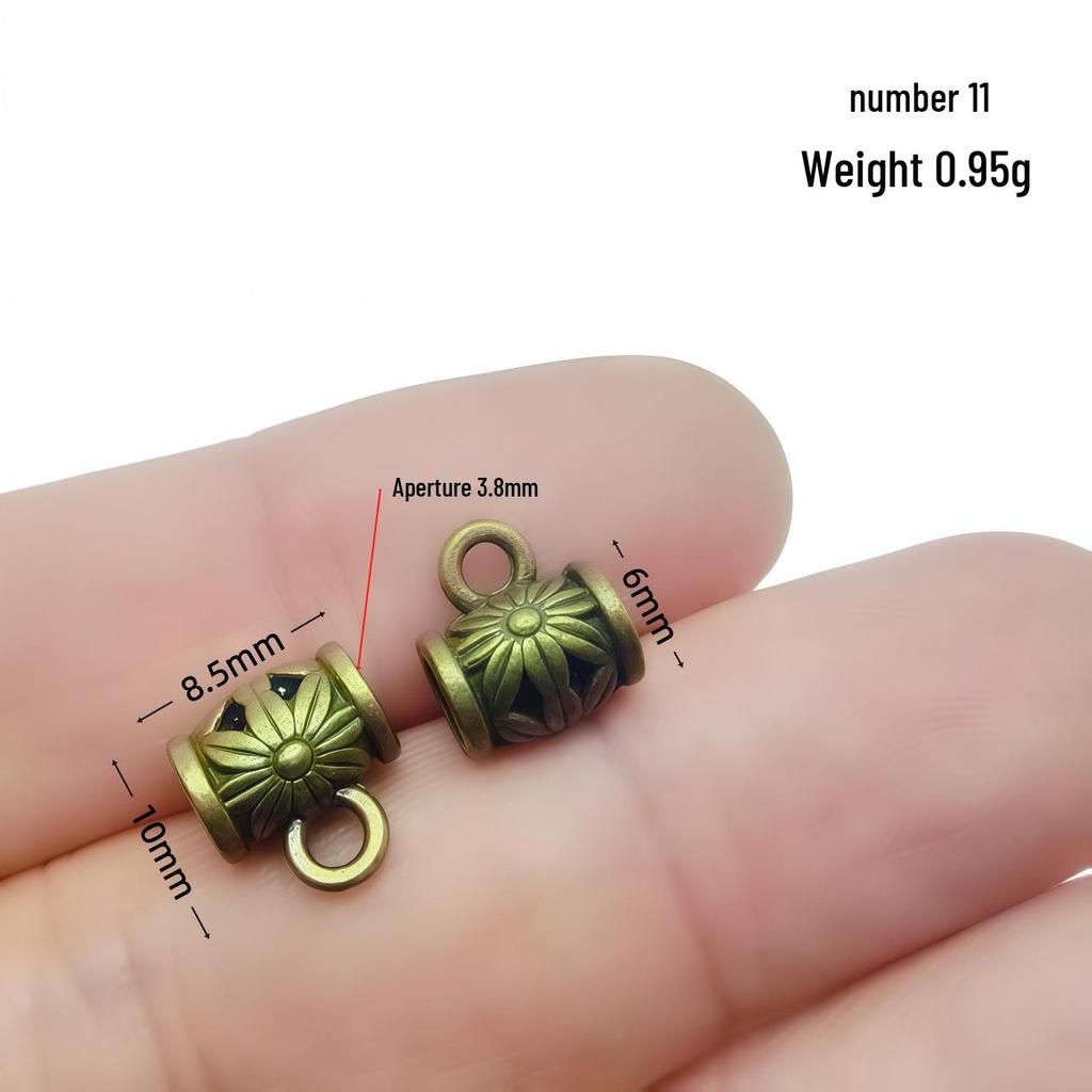 Retro-Perlenverbinder aus Bronzelegierung für selbstgemachten Schmuck – Armband- und Halsketten-Accessoire