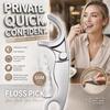 Reusable Portable Stainless Steel Toothpick Floss Set Lightweight Oral Teeth Cleaning Tools for Hiking Business Trip