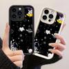 JT514 Stars Planets and Spaceships Astronaut for iPhone 17 16 15 14 Pro Max Samsung S26 S25 Ultra A17 A07 A56 A16 Xiaomi 15T Redmi 15c 14C Soft Case