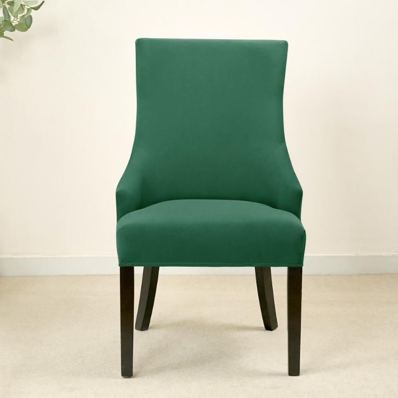 Elastic Dining Chair Covers for Sloping Back Armchairs Non Slip Slipcover for Living Room Banquet Wedding 1 or 2 Pack