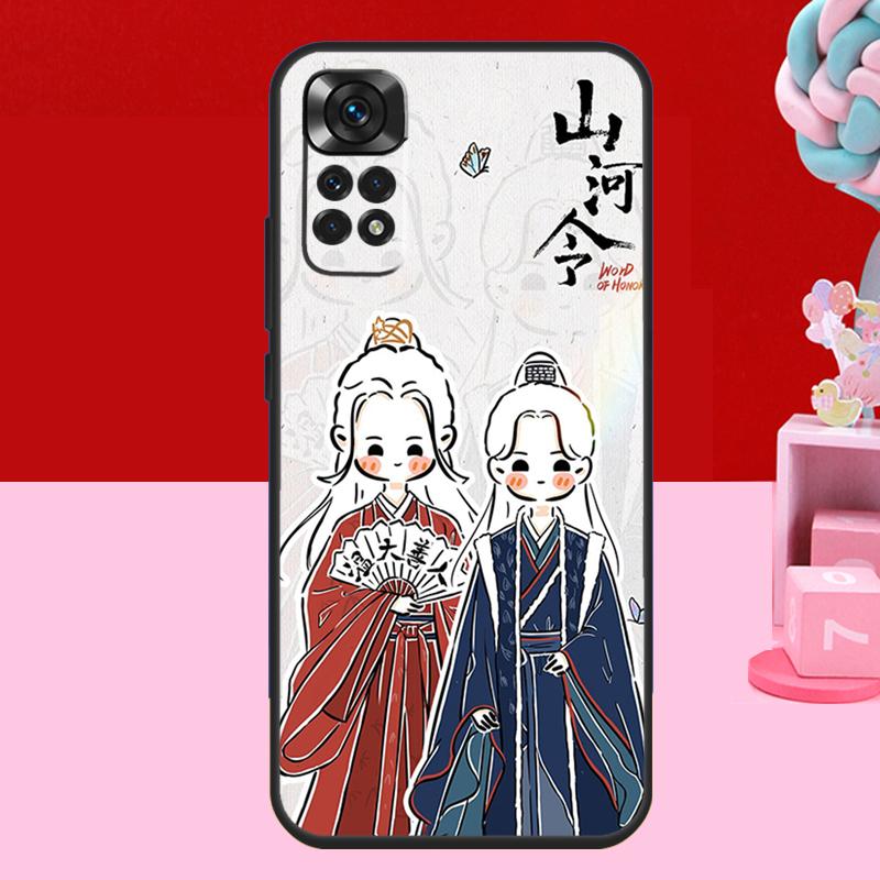 WORD OF HONOR Shan He Ling Cartoon Case For Xiaomi Redmi Note 14 13 12 11 10 15 Pro Plus Redmi 15 C 13C 10C 12C 14C Soft Cover