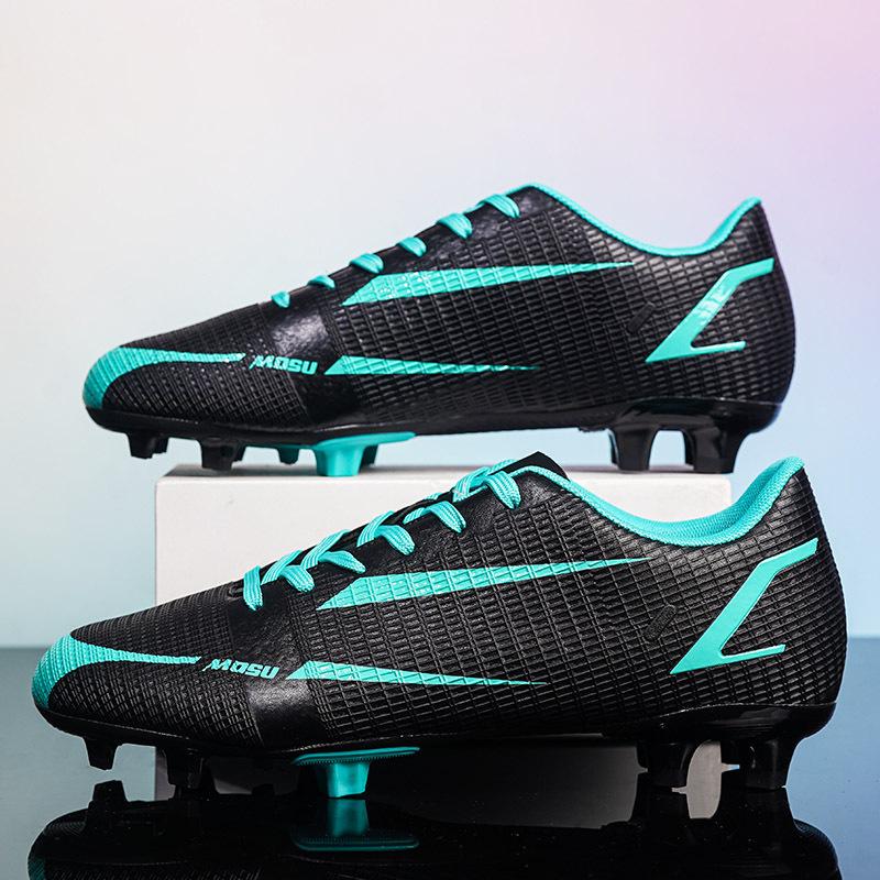 New Outdoor Men Soccer Shoes Adult Cleats Long Spikes Football Boots Training Sport Footwear Sneakers Non Slip Training Unisex