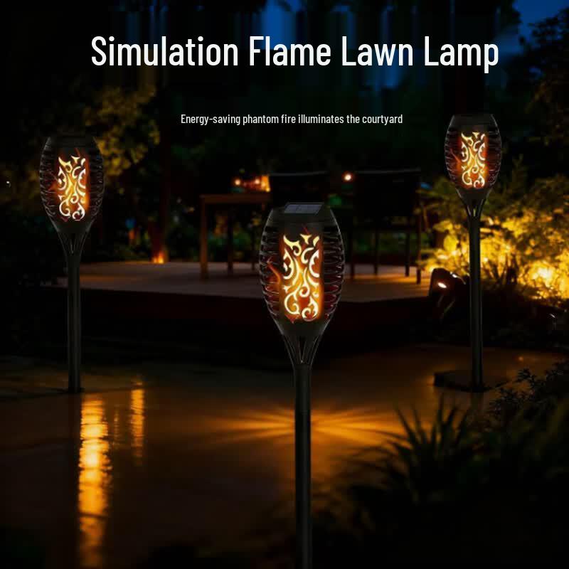 Li Shi Solar Flame Outdoor Garden Light 4-Pack