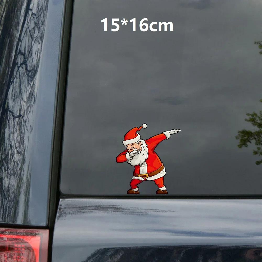 Auto Dekorieren Weihnachten Weihnachtsmann Winkender Aufkleber Auto Heckwischer Aufkleber Windschutzscheibenwischer Aufkleber Anhänger Heckwischer Aufkleber Niedliches Auto