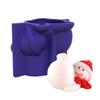 3D Snowman Shape Silicone Mold Epoxy Resin DIY Decoration Making Soap Melt Resin Polymer Clay DIY Craft Home Decor