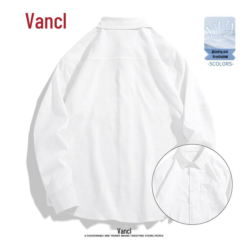 VANCL Men s Ice Silk Long Sleeve Casual Shirt M