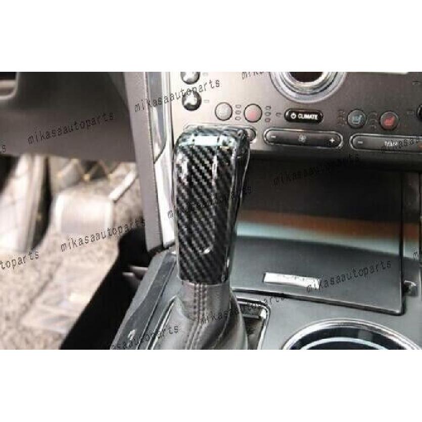 For Ford Explorer 2011-19 Carbon Fiber Car Gear Shift Knob Shifter Lever Trim 2x