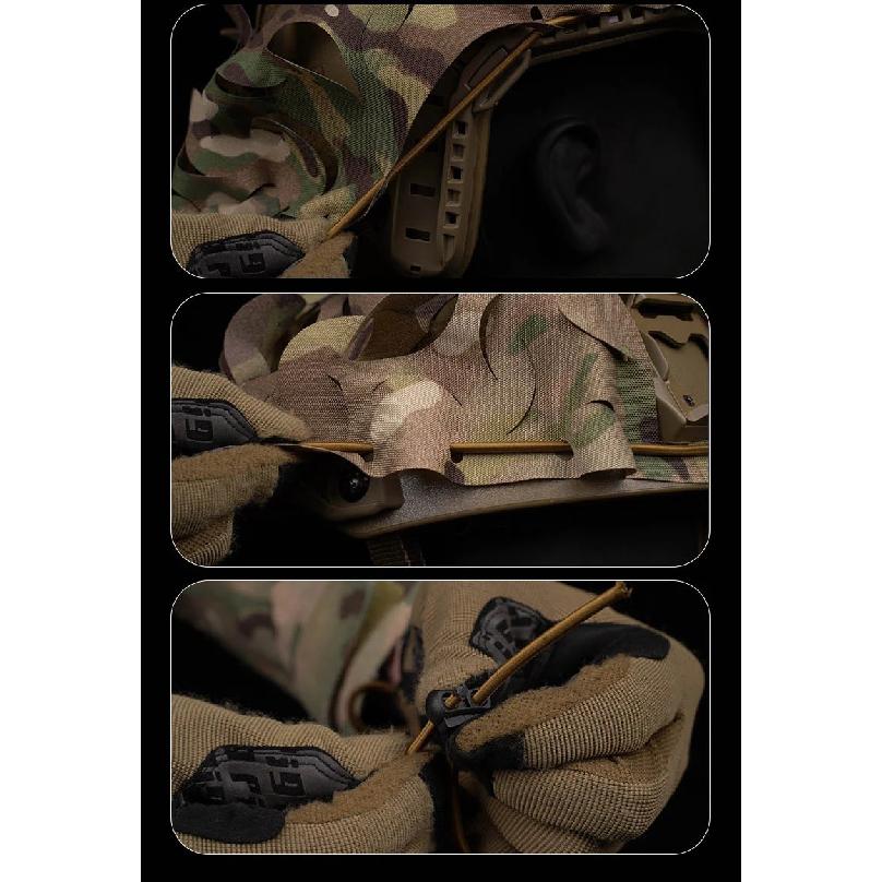 Taktische Laser-Cut Blatt-Tarnung Helmüberzug für BJ PJ MH Helm Outdoor Jagdtraining Cosplay Zubehör