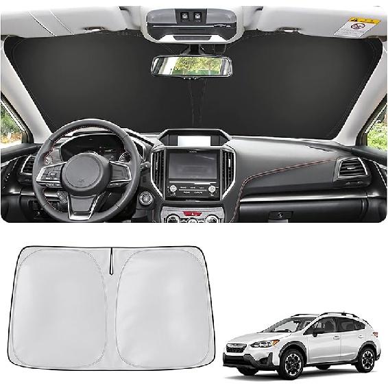 Car Windshield Sun Shade Foldable,Sun Protection for Car Front Windshield,Sun Protector for UV Ray,Car Interior Accessories for Sun Heat,Fit for