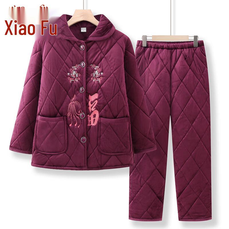 

Женская пижамная куртка из утолщенного кораллового флиса Xiaofu 3XL