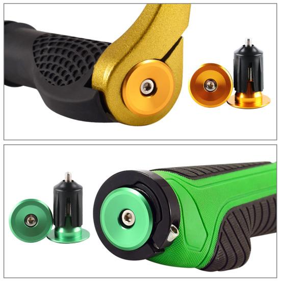 1 Pair Bike Handlebar End Expanding Locking Heavy Duty Lightweight 22-24MM Universal MTB Road Mountain Bicycle Grip Handle End Cover Accessories