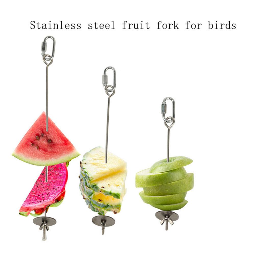 

Подставка для еды для домашних животных, попугаев, птиц, фруктов, мяса, овощей, шпажек, инструментов из нержавеющей стали