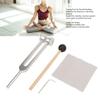 128 Hz Stimmgabel mit Hammer Ergonomische Aluminiumlegierung 128 Frequenz Stimmgabel zur Heilung