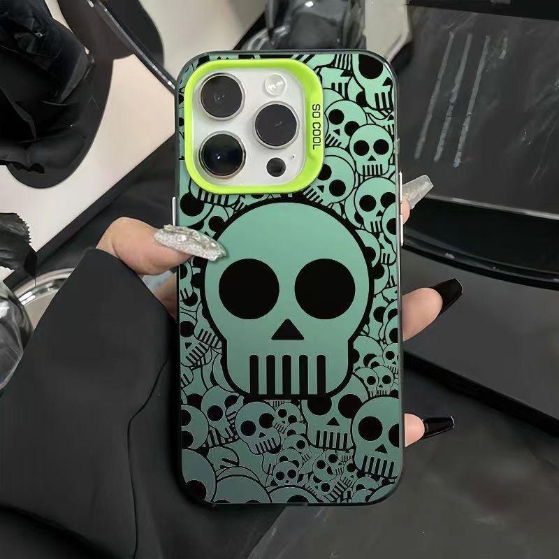 Cross New Skull iPhone Case for iPhone 16 Pro/15/14/13/12/11/Xs Max/Plus