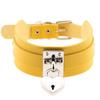 Heart Choker Necklace For Women lock Collar Leather Chockers Goth Punk Jewelry