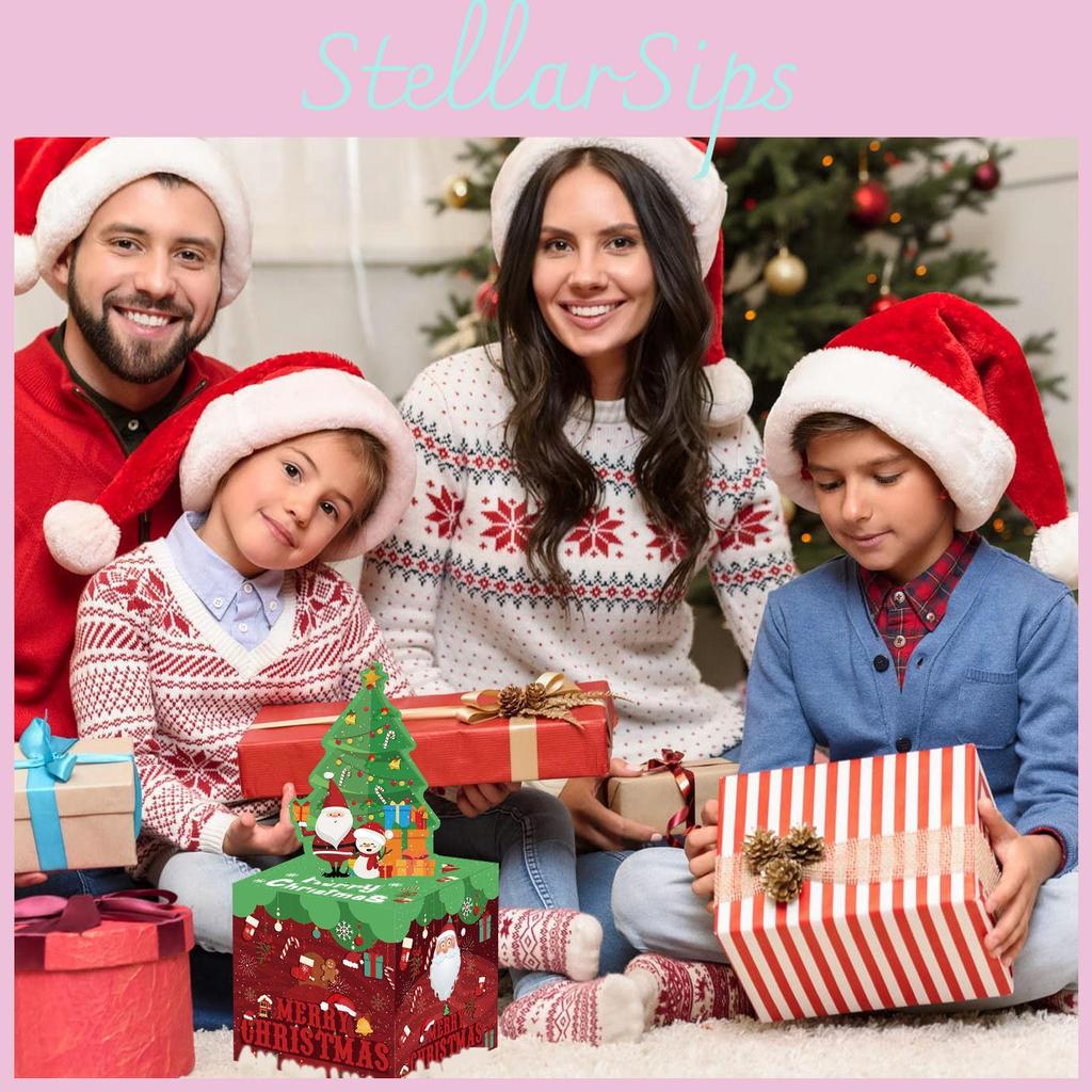 Paper Pattern Santa Money Box Gift Box For Christmas Decors And Gift Giving