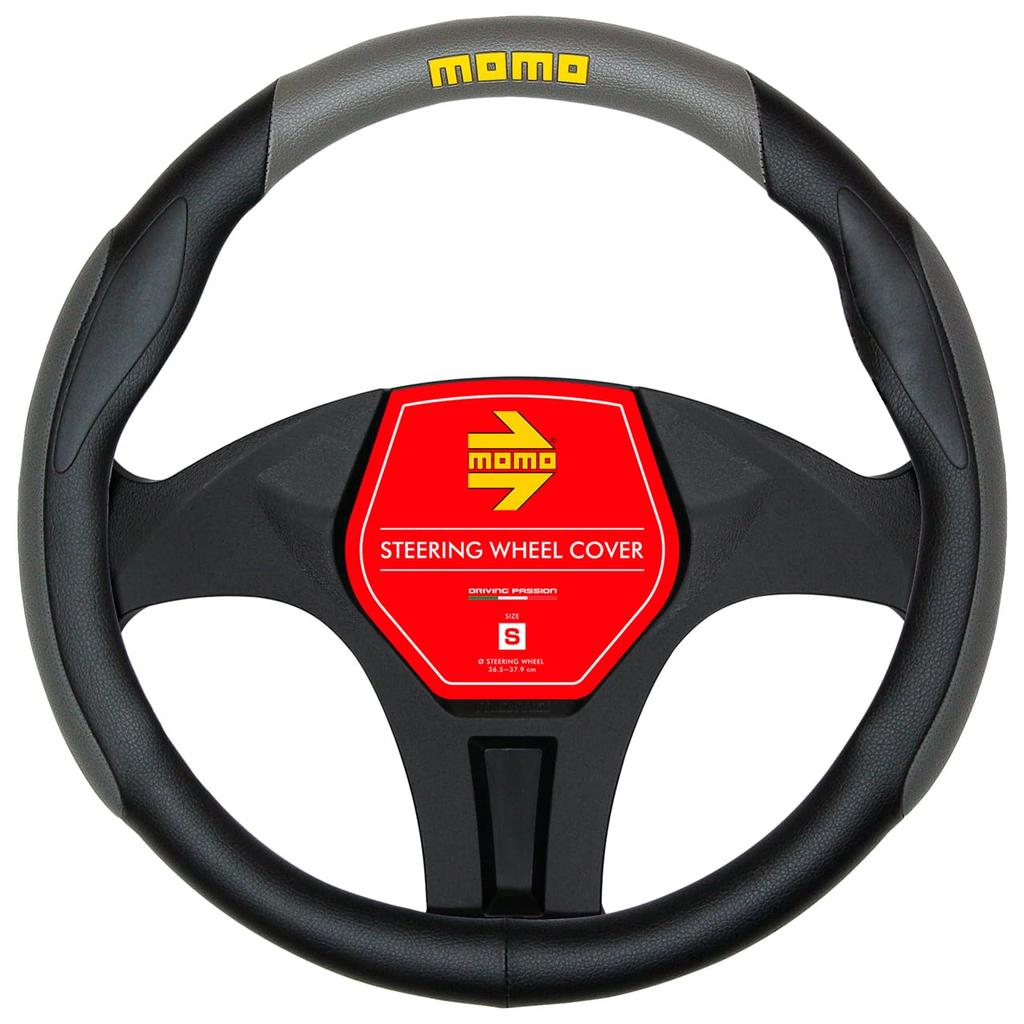 MOMO SUPER ANATOMICO Steering Wheel Cover, Italy, Milan, Size Small, Gray