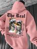 The Real David Hoodie Hip Hop Sports Casual Streetwear Aesthetic Greek Statue Print Oversized Pullover Sweatshirt Tops
