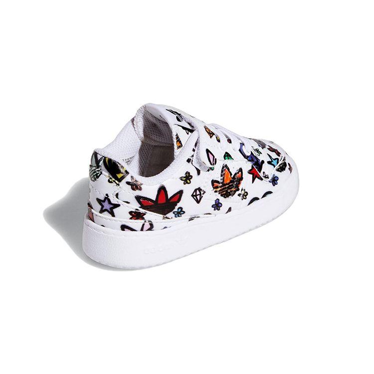 Jeremy Scott X Adidas Forum 84 Low I Monogram Baby Sneakers White Cloud-White Core-Black GX7177