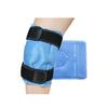 (Bleu) Nouveau patch genouillère rembourrée de glace pack de glace après entorse articulaire gel refroidissement à attacher genouillère de sport
