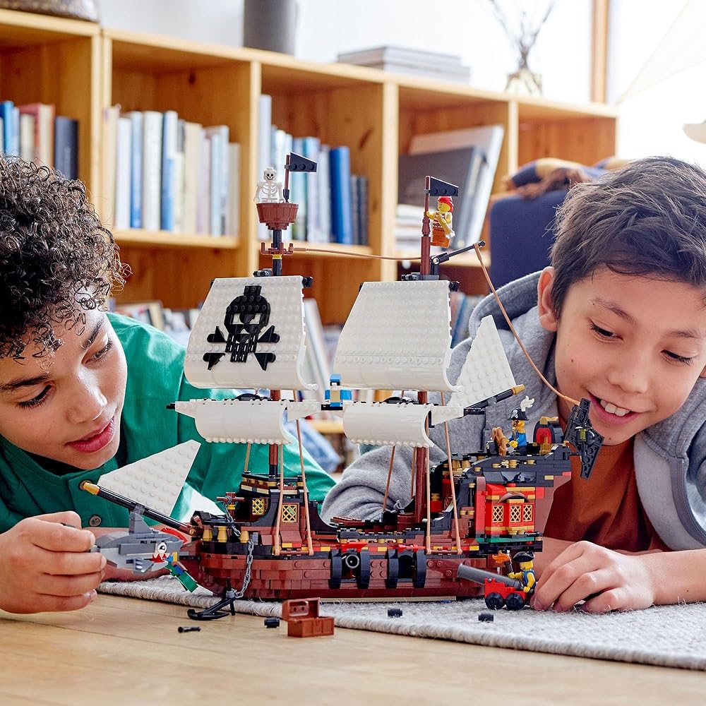 LEGO Creator Pirate Ship Building Set 9-11 Years Old Kids Toy Blocks 31109