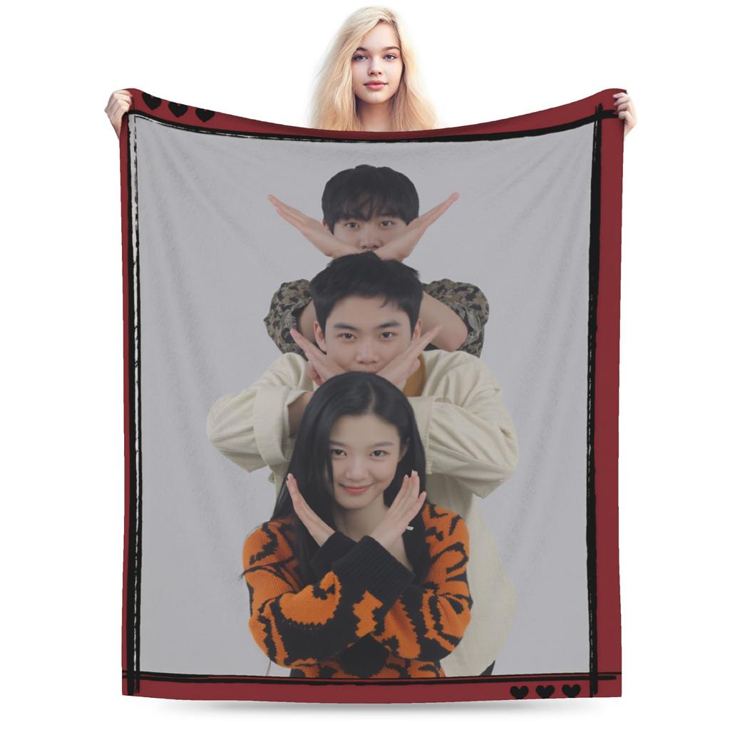 Dear X Warm Soft Blanket Students Plush Throw Blanket Funny Bedroom Flannel Bedspread Sofa Bed Cover