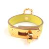 Pristine Other Accessories Kelly Glove Holder Bag Charm Yellow Leather Used