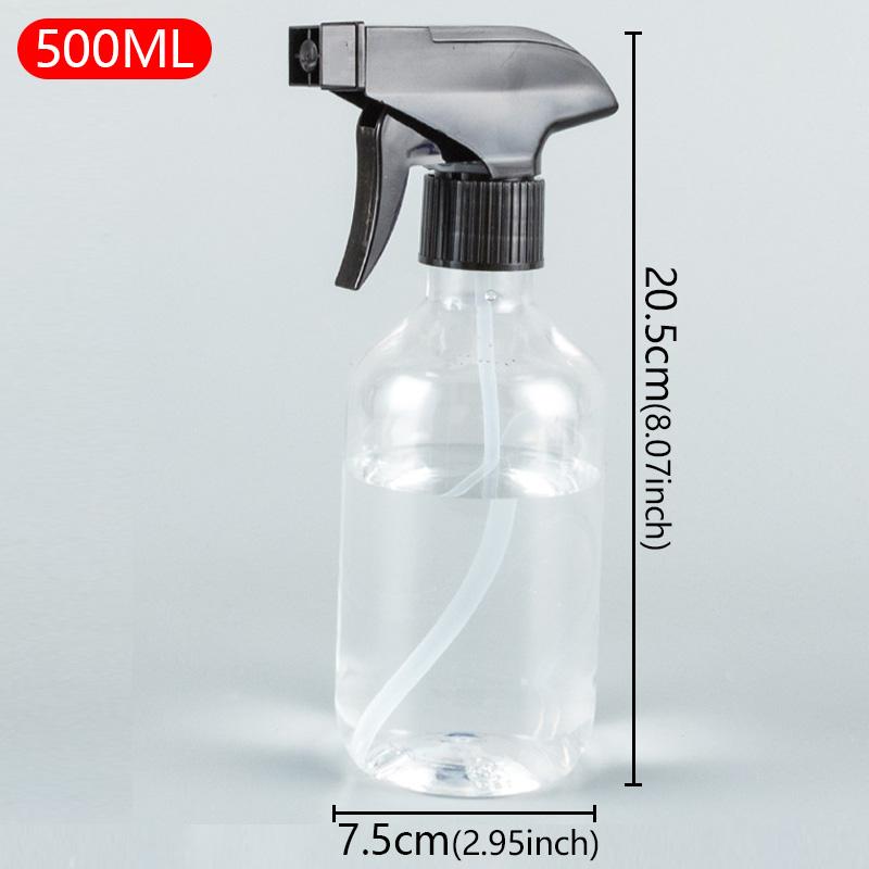 300/500ML Refillable Empty Glass Plastic Spray Bottle High Pressure Moisturizer Container for Water Can Hair StylistHairdressing