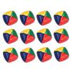 Set mit 12 weichen runden Sitzsäcken für Kinder im Kindergartengebrauch Strapazierfähiges Leder Material Geeignet für Indoor-Outdoor-Spiel und Fähigkeitsentwicklung