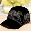Galloping Horses Trio Print Classic Baseball Cap Stylish Adjustable Duckbill Hat Easy To Adjust Comfortable for All-Day Wear