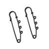 2/5 stk Fargerik 3-hulls Pins Brosje for DIY-laging Dekorasjoner Klær Fikseringsrekvisitter Tilbehør