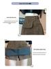 Women's High-Waisted Suede Plush Mini Skirt - Irregular A-Line Design for Autumn/Winter 2025