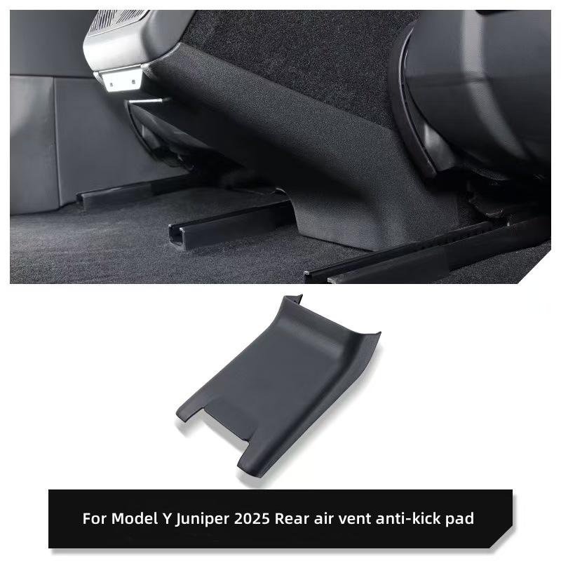 Tesla Model Y Juniper 2025 Orta Kontrol Yan Tekme Önleyici Ped Arka Hava Menfezi Tekme Önleyici Panel Araba İç Aksesuarları