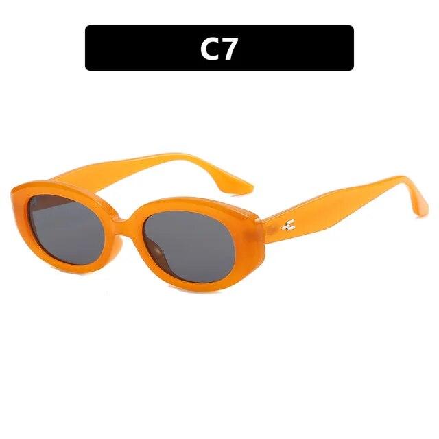 Summer Fashion Small Rectangle Frame Sunglasses for Women Vintage Retro Punk Square Sun Glasses Eyewear Shades UV400 Oculos