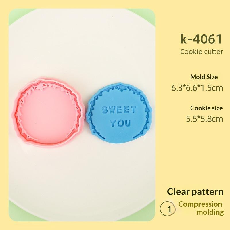 1/4Pcs 3D Valentine'S Day Wedding Cookie Cutters Biscuit Mold Cookie Mould Stamp Party Decor Baking Tools