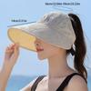 UV Protection Large Brim Sun Hat Letter UV Protection Hat Stylish Summer Panama Hat  Men